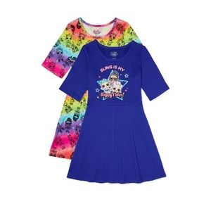 L.O.L. Surprise! Girl 3/4 Sleeve Play Dress 2-Pack